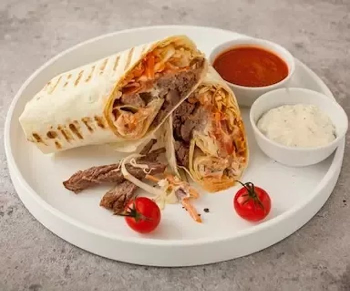 Шаурма с говядиной су-вид