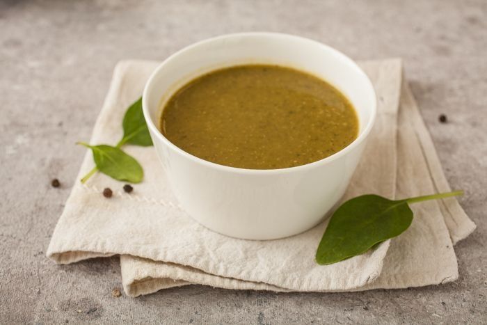 Суп-пюре шпинатный